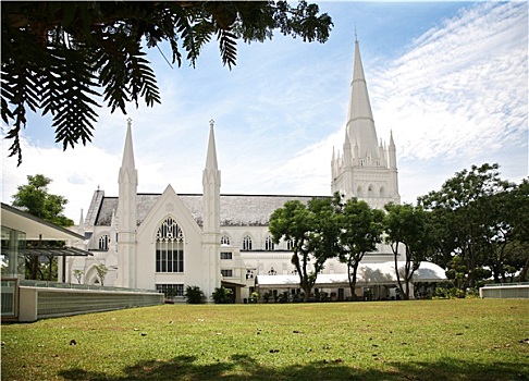 大教堂,一个,新加坡