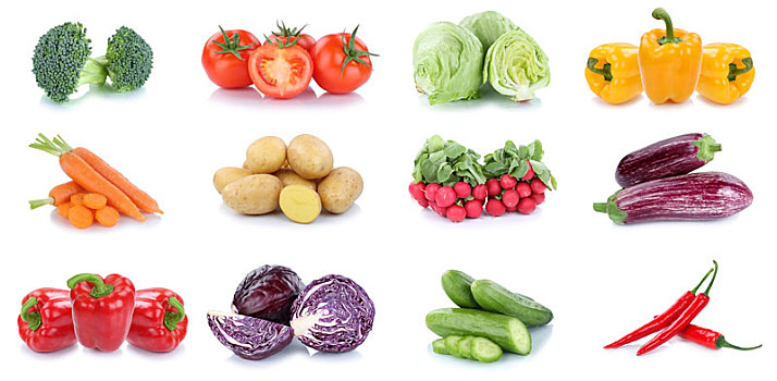 蔬菜,胡萝卜,西红柿,胡椒,黄瓜沙拉,茄子,食物,隔绝