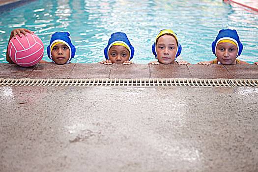 头像,三个,女生,水球,运动员