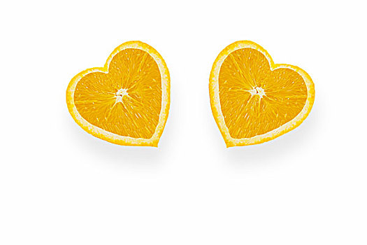 橘子,心形