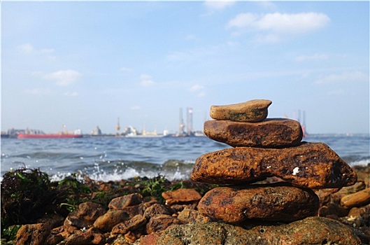 石头,海岸,海洋