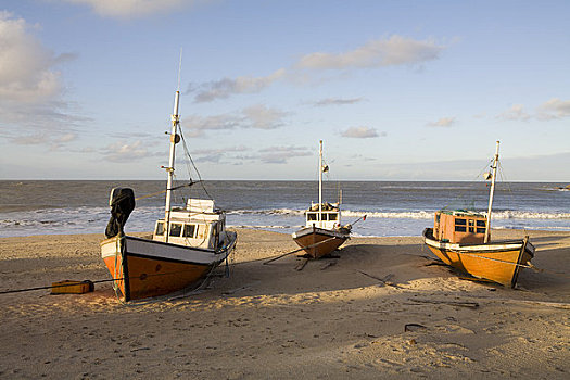 渔船,岸边,乌拉圭