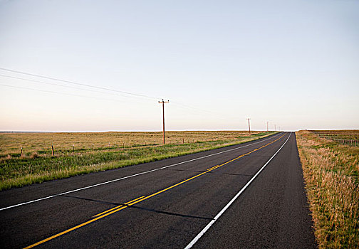 公路,乡村,德克萨斯,美国