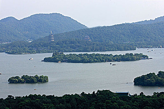 杭州西湖三岛