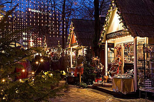 圣诞节,哥本哈根,丹麦,欧洲