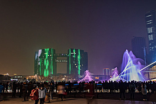核杭州钱江新城夜景
