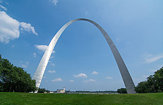 圣路易斯,密苏里,圣路易斯拱门,拱形,脚,高,建造,钢铁