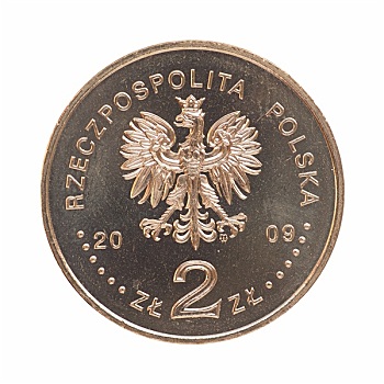 波兰,硬币,正面