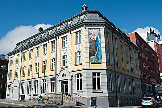 挪威,特罗姆瑟,挪威北部,美术馆,市区,历史建筑,国家