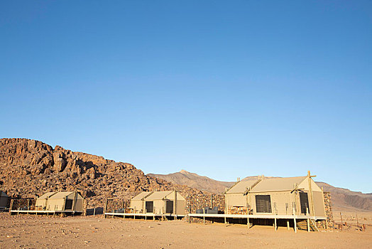 奢华,帐篷,纳米布沙漠,和谐,优雅,沙漠,住宿,塞斯瑞姆,纳米比亚,非洲