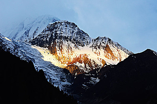 冰河,安纳普尔纳峰,保护区,尼泊尔