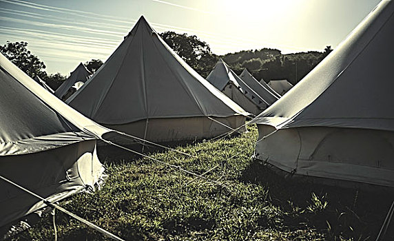 帐篷,传统,帆布,围挡,露营,地面,户外,音乐,节日