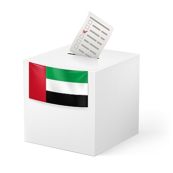 选票,盒子,旗帜