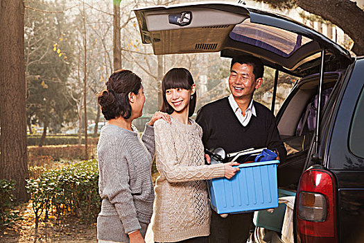家庭,打开,小型客货车,大学,北京