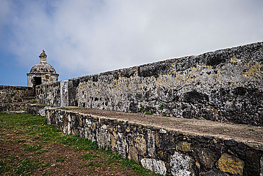 葡萄牙,亚速尔群岛,岛屿,胸罩,堡垒,室内,墙壁