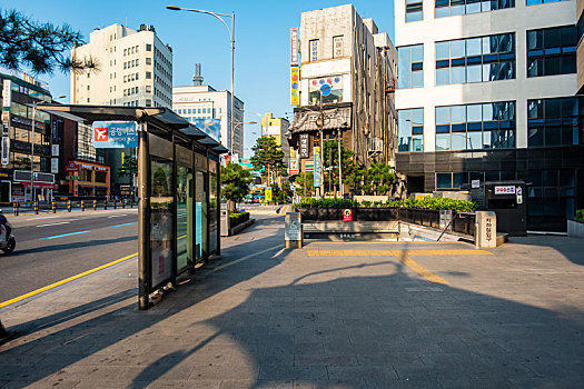 韩国首尔街头建筑景观