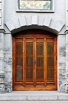 中式门窗,拍摄于山西省平遥古城东大街民居