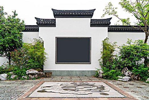 苏州园林中式围墙