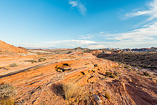 侵蚀,橙色,砂岩,火焰谷州立公园,内华达,美国,北美