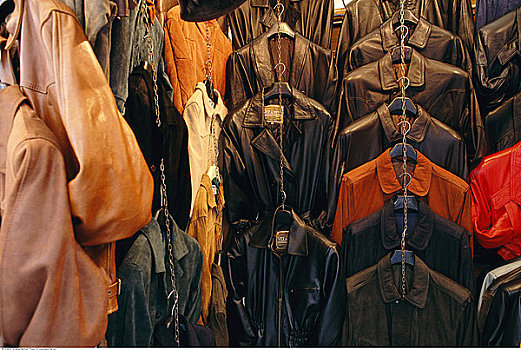 衣服,皮革,市场