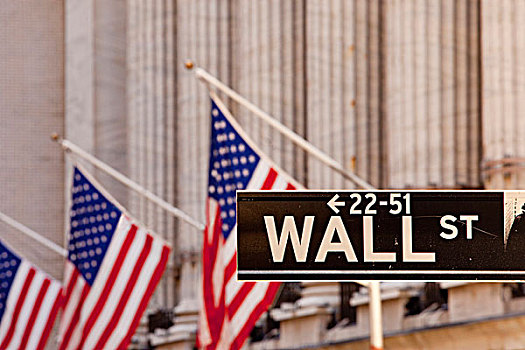 华尔街,标识,户外,纽约股票交易所,建筑,下曼哈顿,纽约,美国