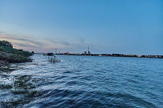 长沙市夏季望城区靖港古镇,小汉口,历史文化村风景