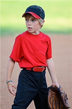 少年棒球联赛,棒球手,侧视