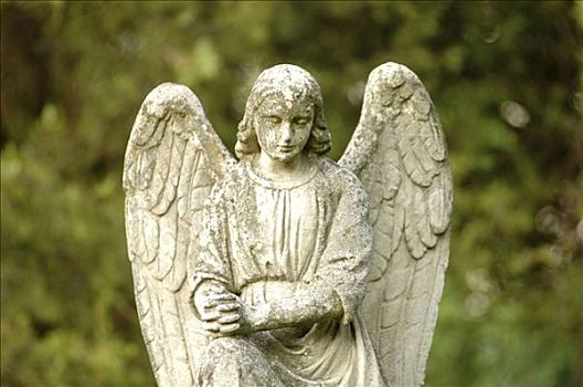 天使,雕塑,墓地,维也纳,奥地利