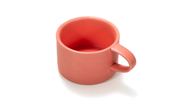 粉红色咖啡杯