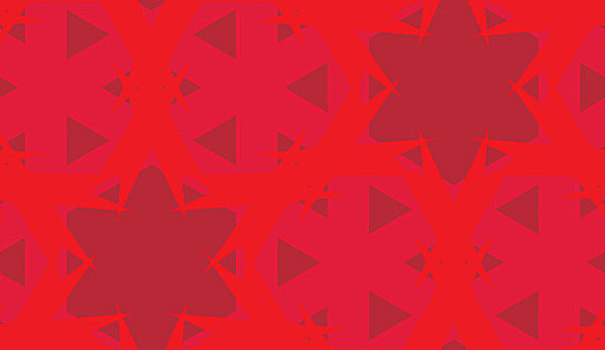 红色,星,抽象,万花筒,背景