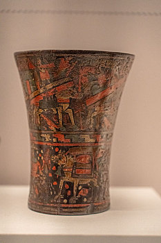 秘鲁印加博物馆藏殖民时期木凯罗杯
