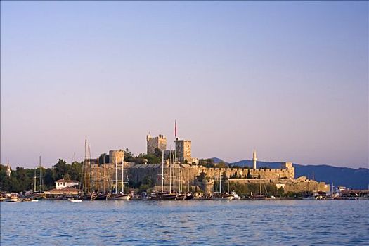 博德鲁姆,港口,城堡,土耳其