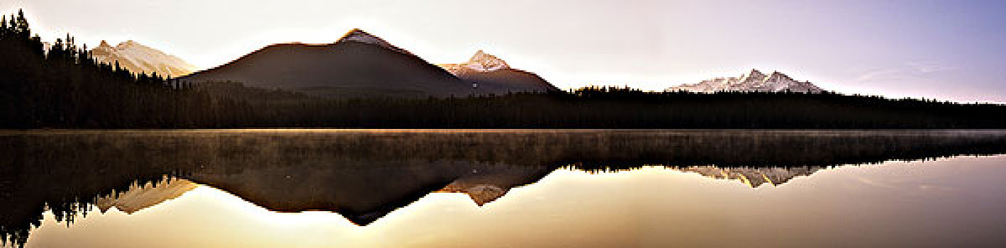 全景,鲍伦湖,省立公园,不列颠哥伦比亚省,加拿大