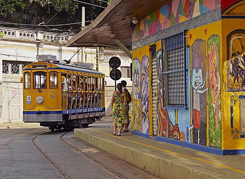 有轨电车,里约热内卢,巴西,南美
