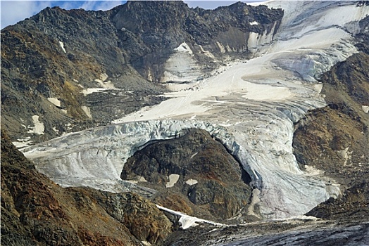 考纳泰,冰川,山谷,冰河