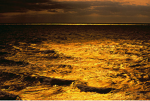 海洋,日落,爱德华王子岛,加拿大