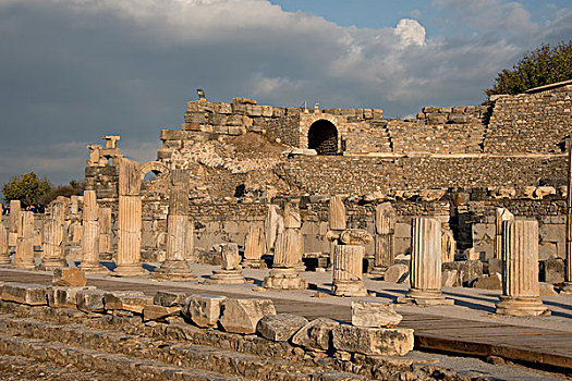 土耳其,库萨达斯,以弗所,古老,柱子,大幅,尺寸