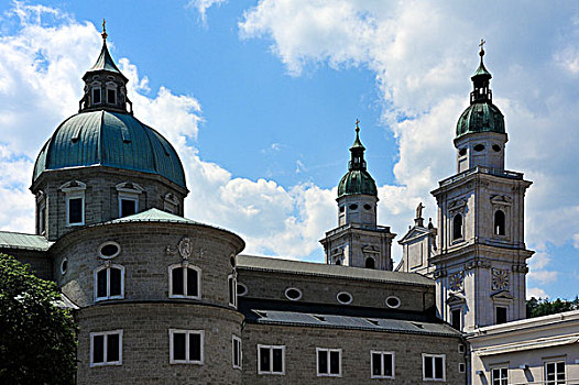 巴洛克,萨尔茨堡大教堂,萨尔茨堡,奥地利,欧洲