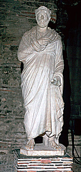 雕塑,罗马人,帝王,4世纪,艺术家,未知