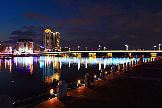 海南省三亚市夜景