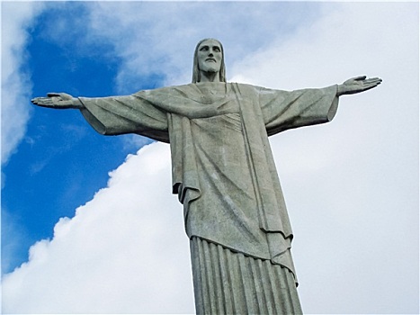 雕塑,耶稣,救世主,巴西