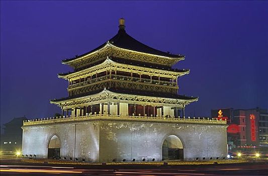 钟楼,西安,中国