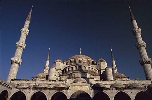 苏丹艾哈迈德清真寺,清真寺,蓝色清真寺,伊斯坦布尔,17世纪,壮观,地标建筑,建筑,费用,竞争