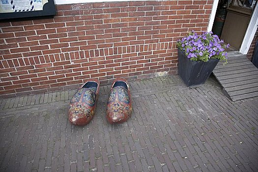 巨大,木底鞋,荷兰