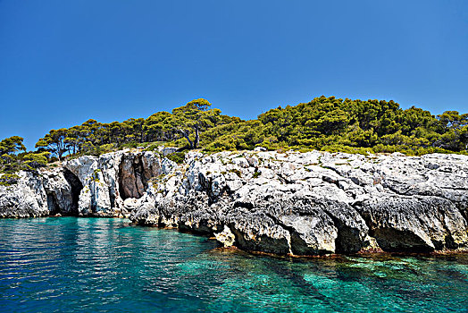 岛屿,多米诺骨牌,国家公园,普利亚区,亚德里亚海,意大利,欧洲
