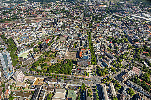 俯视,多特蒙德,中央车站,壁,鲁尔区,北莱茵威斯特伐利亚,德国