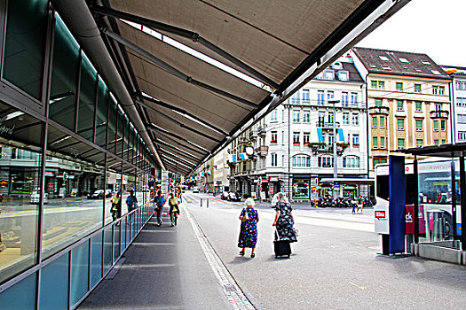 瑞士琉森的城市风光建筑