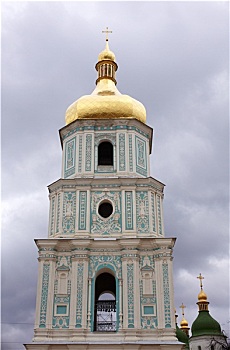 钟楼,圣徒,索菲亚,大教堂,基辅