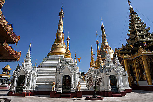 庙宇祠堂,大金塔,仰光,缅甸,亚洲