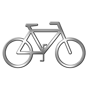 银,自行车